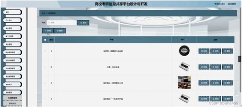 基于SSM框架的高?？佳行畔⒐蚕砥脚_設計與開發